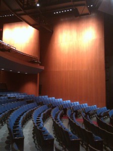 A partial View of GWL Theater Seating from a Aisle