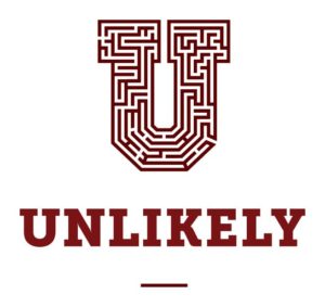 Unlikely Logo Stacked Red